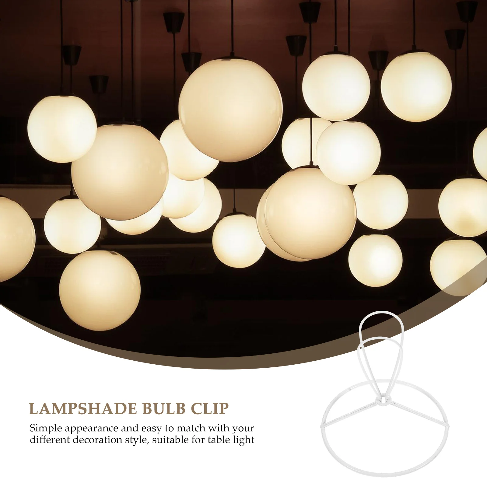 3 قطعة حامل لمبة الضوء المستديرة كليب على عاكس الضوء الإطار محول الحديد غطاء مصباح حامل لمبة طاولة مكتب DIY بها بنفسك الإضاءة استخدام #1