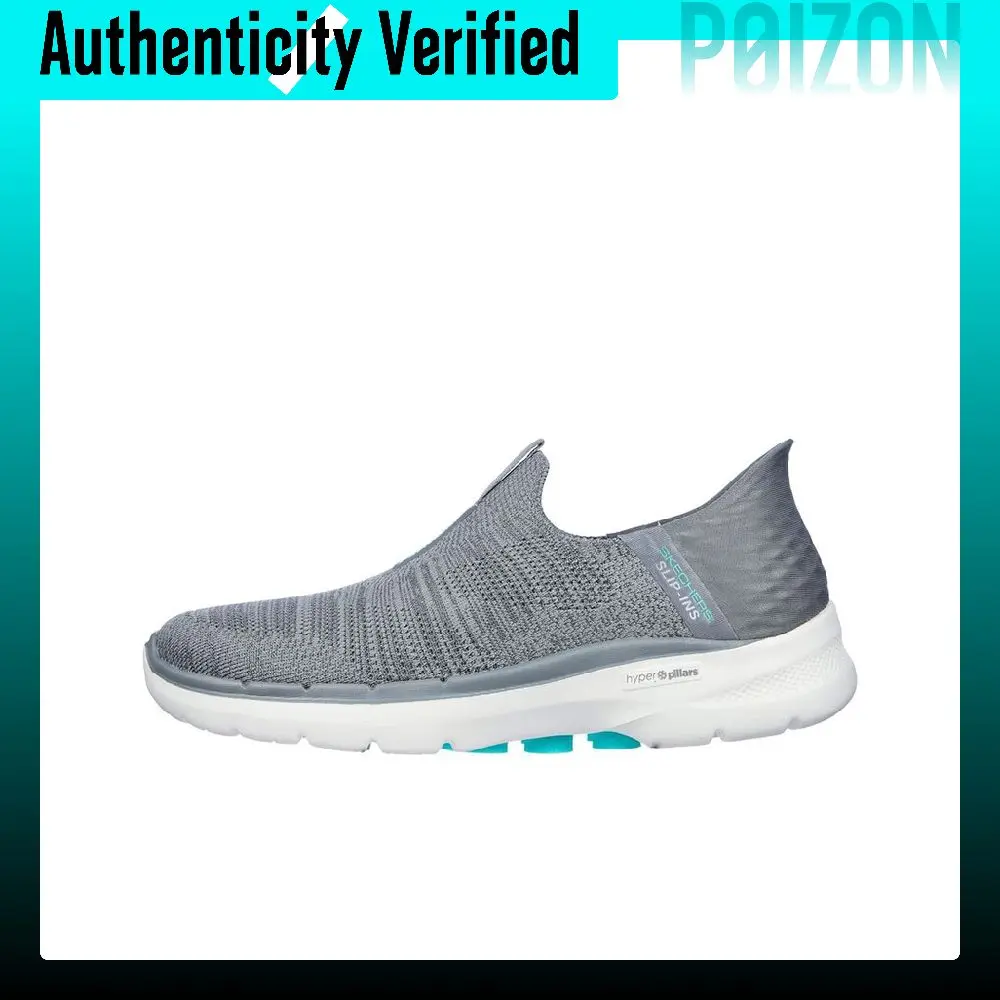 skechers-go-walk-6-walking-shoes-women's-low-top-gray-white-color-124569-gry