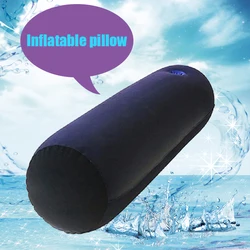 Multifunctional Inflatable Long Body Pillow Lumbar Leg Yoga Pillow Travel Positions Support Air Cushion Quickly Asleeping