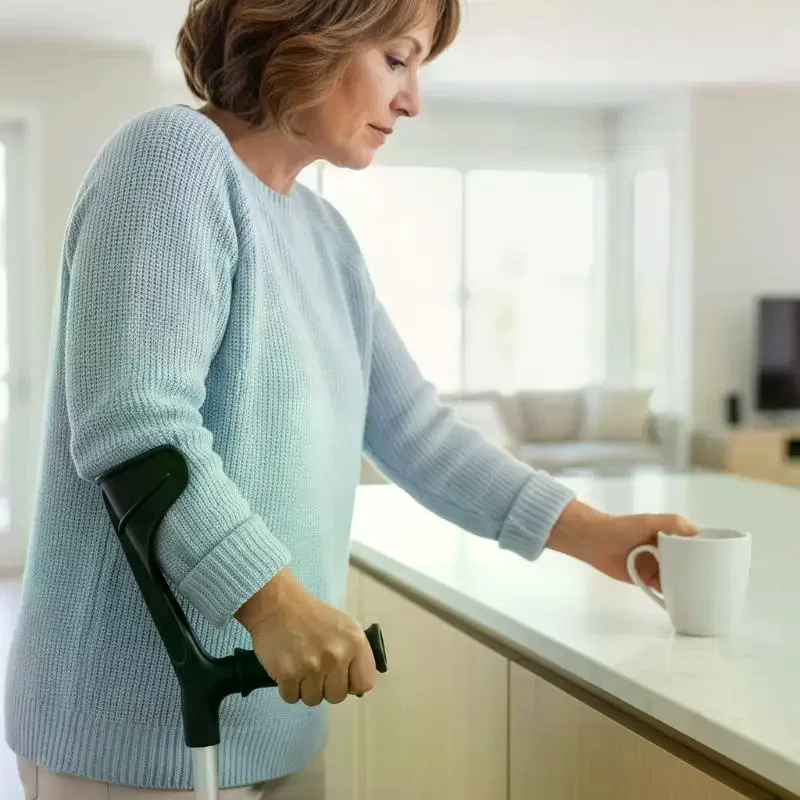 

1 Pcs Underarm Crutch Handle Grip Walking Stick Handle Grip Anti-Skid Wraps Cane Replacement Grips