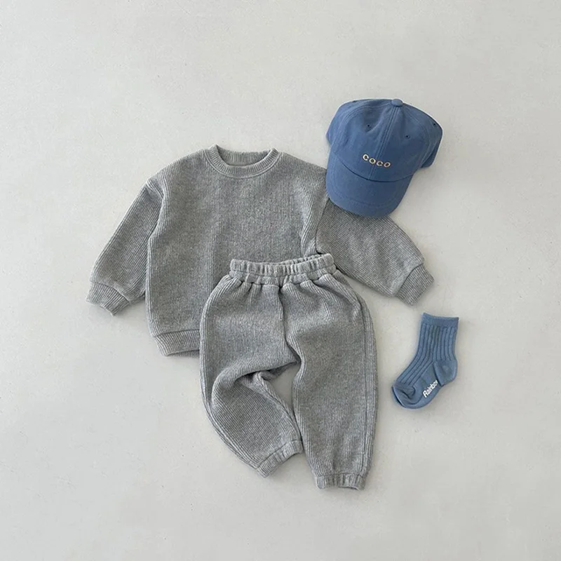 MILANCEL Autumn Baby Clothing Set Casual Hoodie Suit Girls Hoodie And Pants Boys Outfit