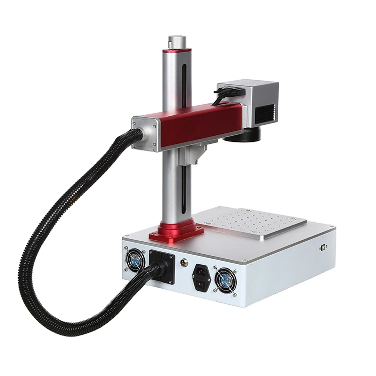 Portable  Fiber Optic  Marking Machine 20W  30w  50w  for  Source for Raycus  Jpt Reci  Max