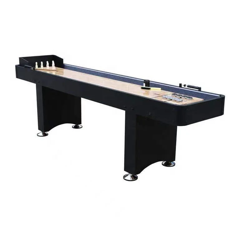 Factory Directly Sale 9FT Shuffleboard Table With Bowling Set Suitable For Bars And Family Entertainment