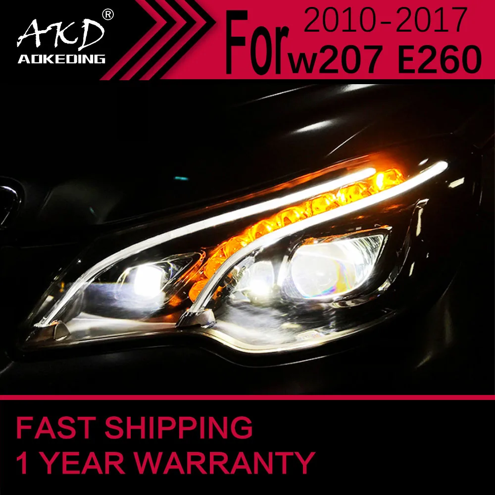 Car Lights for Benz W207LED Headlight 2010-2017 E200 E300 E260 Head Lamp Drl Projector Lens Automotive Accessories