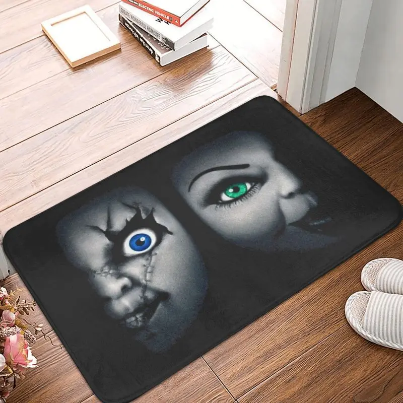 Halloween Chucky Front Floor Door Entrance Mat Outdoor Childs Play Horror Movie Kitchen Bathroom Doormat Balcony Carpet Rug