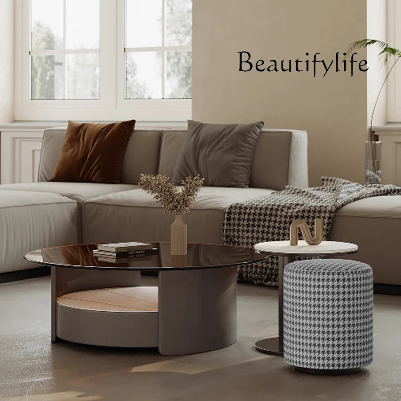 

Nordic Luxury Coffee Table Living Room Modern Decoration Wood Side Table Minimalist Unique Mesas Bajas Postmodern Furniture