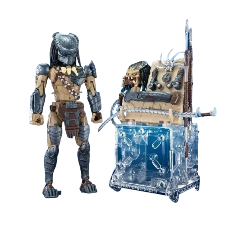 New Infinity Box Transforming Action Figure 2-in-1 Cube & Alien Hunter Mecha Articulated Collectible Toy