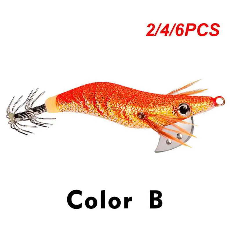 2/4/6PCS Fishing Bait Tough And Sharp Proportional Balance 3d Coating Counterweight Simulation Bait Fish More Quickly.