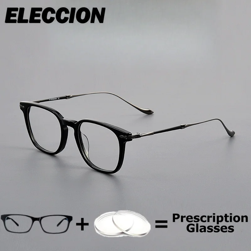 

ELLCCION Prescription Glasses Anti Blue Ray Super Quality Optical Eyewear Men Women Round Glasses Myopia Minus Lens Photochromic