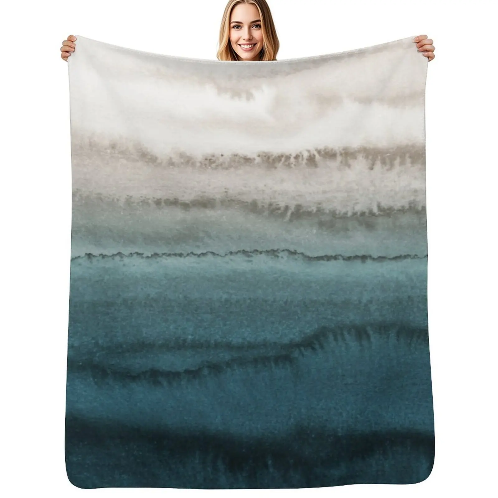 WITHIN THE TIDES - CRASHING WAVES Throw Blanket Warm Cozy Throw Blanket for Living Room Couch