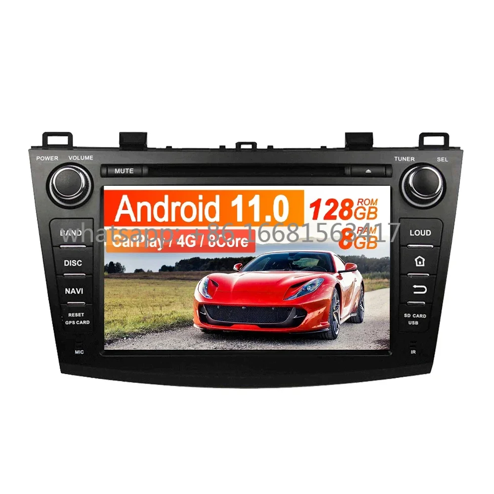 

Android 10 128G 6G Car DVD Player GPS Navigation For MAZDA 3 2009-2012 Auto Radio Stereo Head Unit Multimedia Player ISP Screen