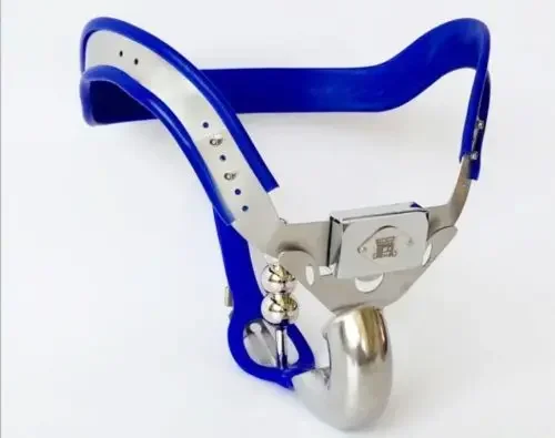 Male Stainless Steel Adjustable Curved Chastity Belt/ T-type with Anal Plug Full Closed Cage Lockable Penis Restraint Sex Toys