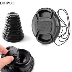 Snap-on Camera Front Lens Cap Cover Protector 37 40.5 43 46 49 52 55 58 62 67 72 77 82 MM for Can Leica Nikon Len Cap Olypums