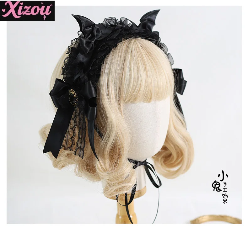 

Sweet Cool Original Diablo Lolita Готические Крылья Демон Повязка Для Волос Шпилька Хэллоуин Головные Уборы Лук Аксессуары Для Волос Лолита Гаджеты