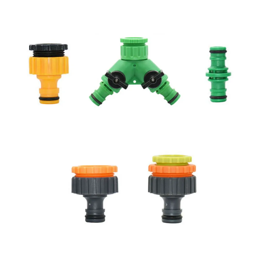 1/2 3/4 1 Inch Irrigation Garden Hose Quick Connector Stop Water Pipe Coupler Repair Drip Irrigation System Joint Fitting