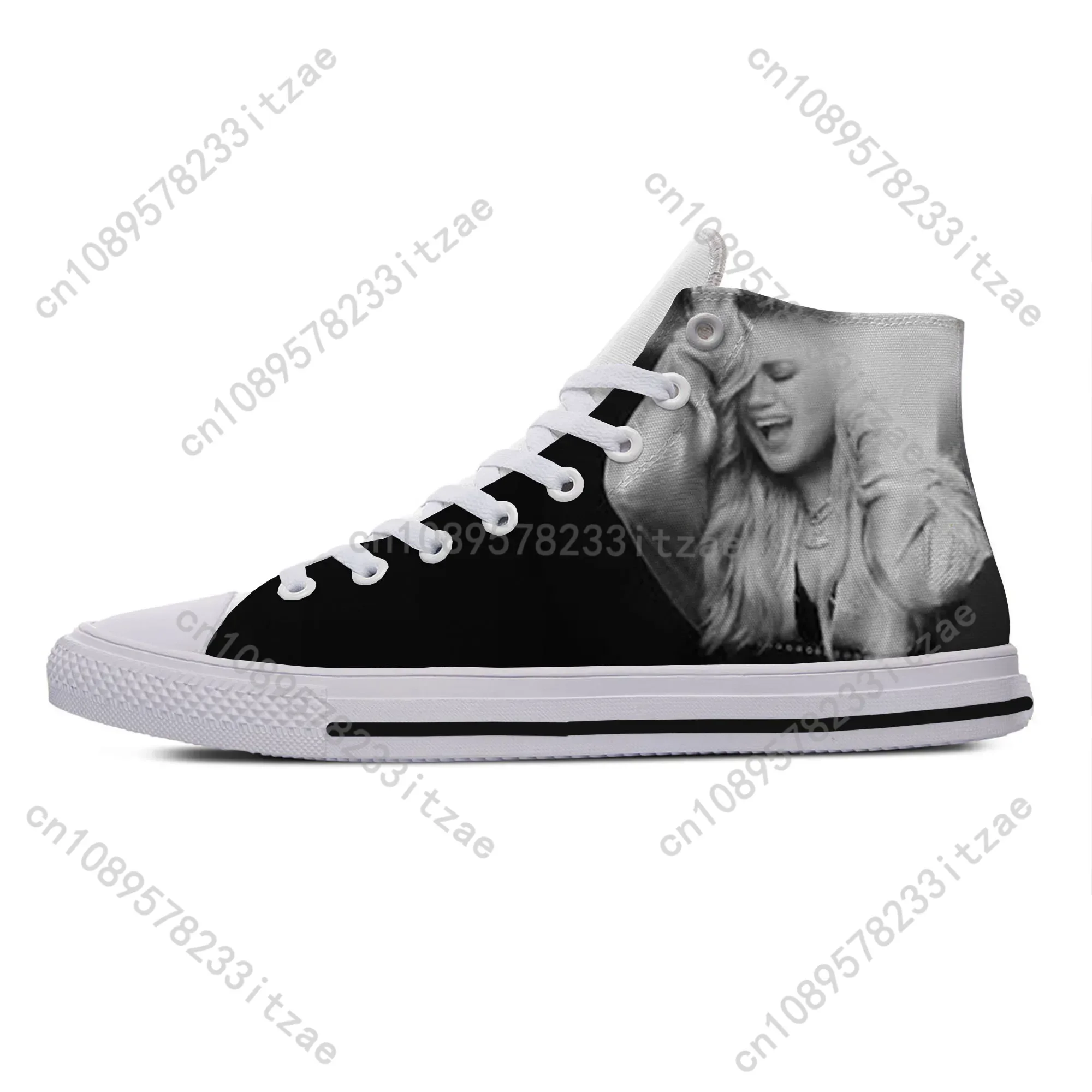 Hot Cool Fashion Summer High Quality Sneakers Handiness Casual Shoes Men Women Pop Music Kelly Clarkson High Top Board Shoes