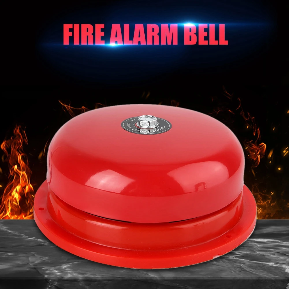 6 Inches Carbon Steel Internal Strike Type Electric Bell 95db Alarm Bell Bell Internal Strike Alarm Bell Internal Strike Bell