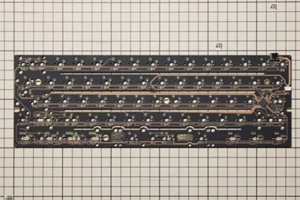 F60 Hot-swappable Customized Keyboard PCB Supports HHKB ISO Seven-character Carriage Return 1.2mm Flexible Design
