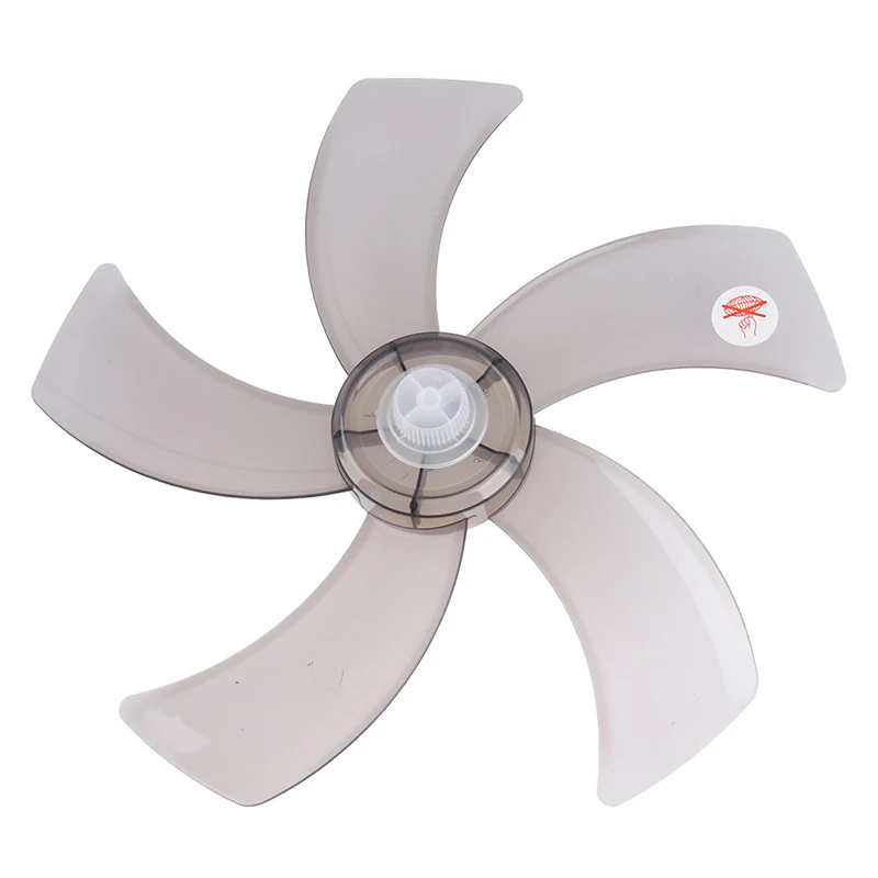 Lâmina de plástico do ventilador do agregado familiar, cinco folhas com tampa da porca, ventilador do suporte, venda quente, 1Pc, 16"