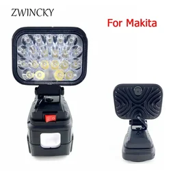 3 inch Work Light LED Lamp for Makita 18V Li-ion Battery Cordless Emergency Flood Lamp Handheld Flashlight Outdoor Spotlight