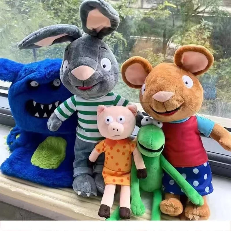 Peluche de Anime Pip y Posy, Muñeco de Peluche Suave de Jamila, Froggy, Piggy, Conejo, Ratón, Rana, Ardilla, Regalos de Cumpleaños para Fans