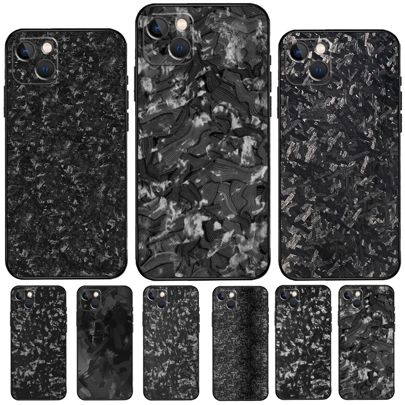 Gesmeed Carbon Telefoon Case Voor Iphone 11 14 Pro Max 12 Mini X Xs Xr 7 8 Plus Se 2020 13 Pro Max Soft Cover