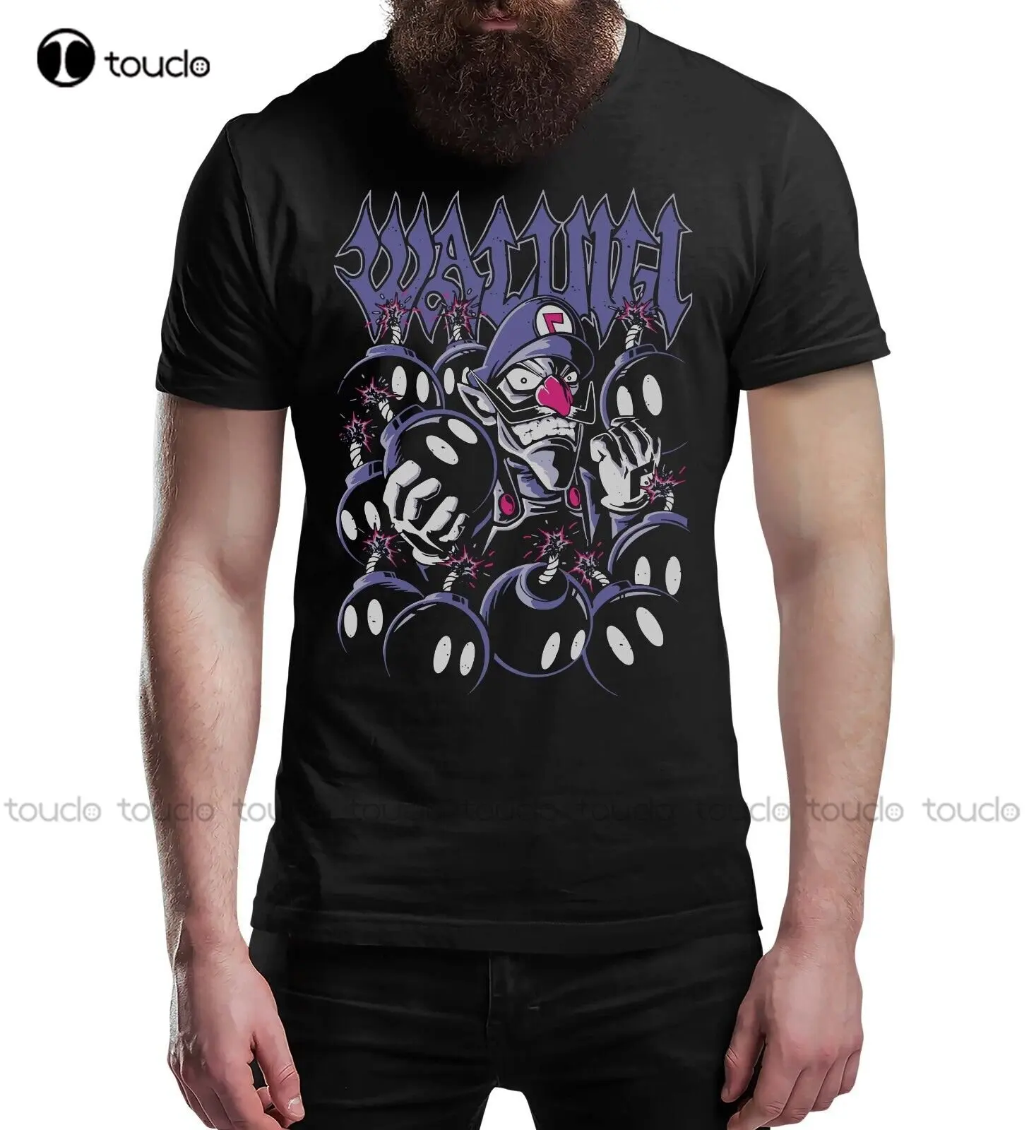 Waluigi Halloween T-Shirt Adults & Kids Horror Movie & Gaming T-Shirts For Men Graphic Tshirt Xs-5Xl Custom Gift Streetwear New