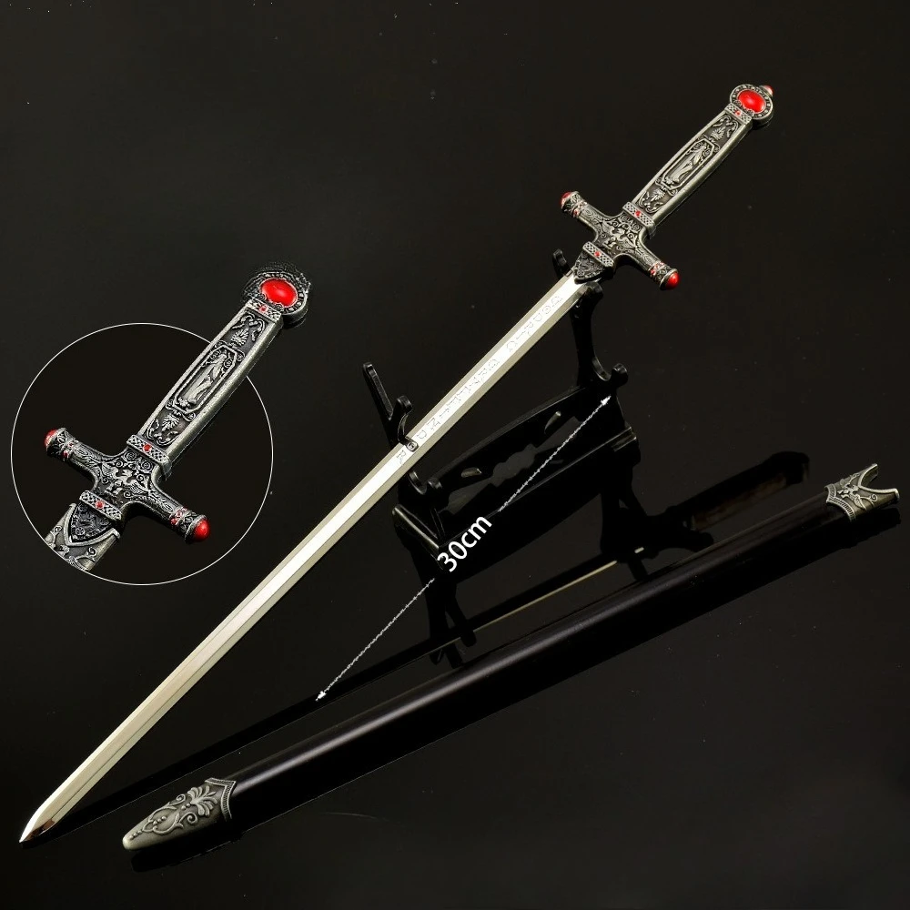 22 センチメートル映画周辺グリフィンドール剣すべて金属工芸品武器モデル屋外カランビットサムライソードコスプレおもちゃ刀ギフト