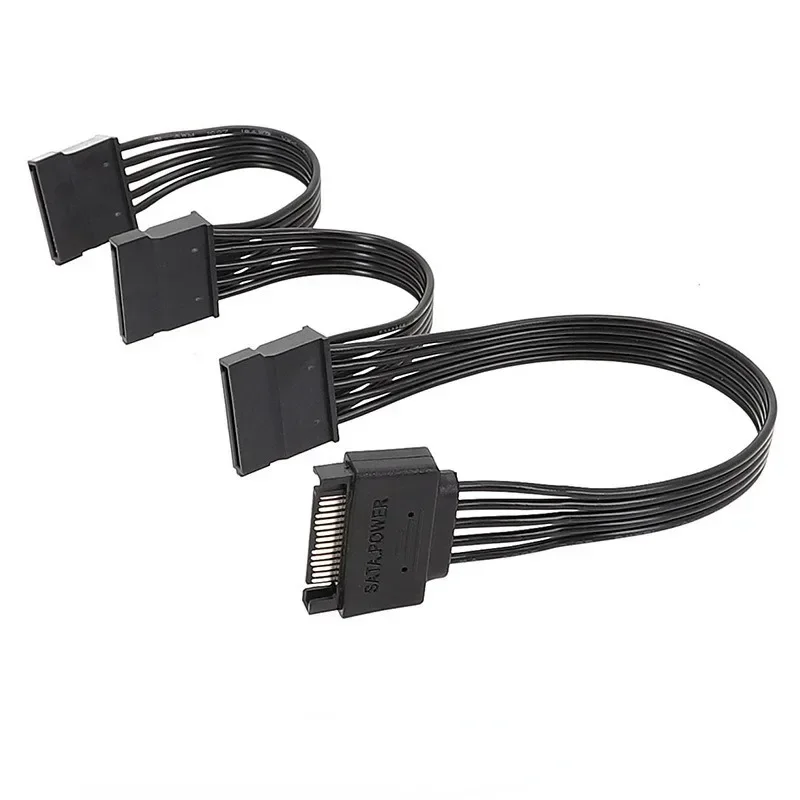 Cable de extensión 8AWG Sata 15PIN 15Pin a divisor para fuente de alimentación de discos duros de computadora de juegos