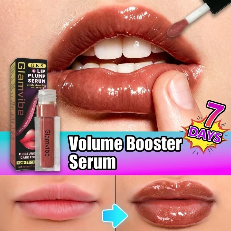 Extreme Lip Plumper Serum Volumizing Enhancer 3D Fuller Lips Shaping Liquid Deep Moisturizing Hydrating Lip Oil Soothing Repairing Dry Cracked Lips Treatment Reduce Fine Lines Plump Gloss Beauty Cosmetics