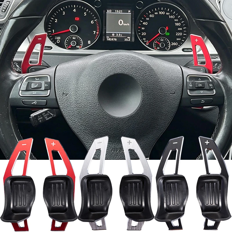 Cubierta de extensión de palanca de cambios para volante DSG para VW Golf 5 6 MK6 GTI R Jetta MK5 Passat B6 B7 CC Polo Sharan Tiguan Seat Leon