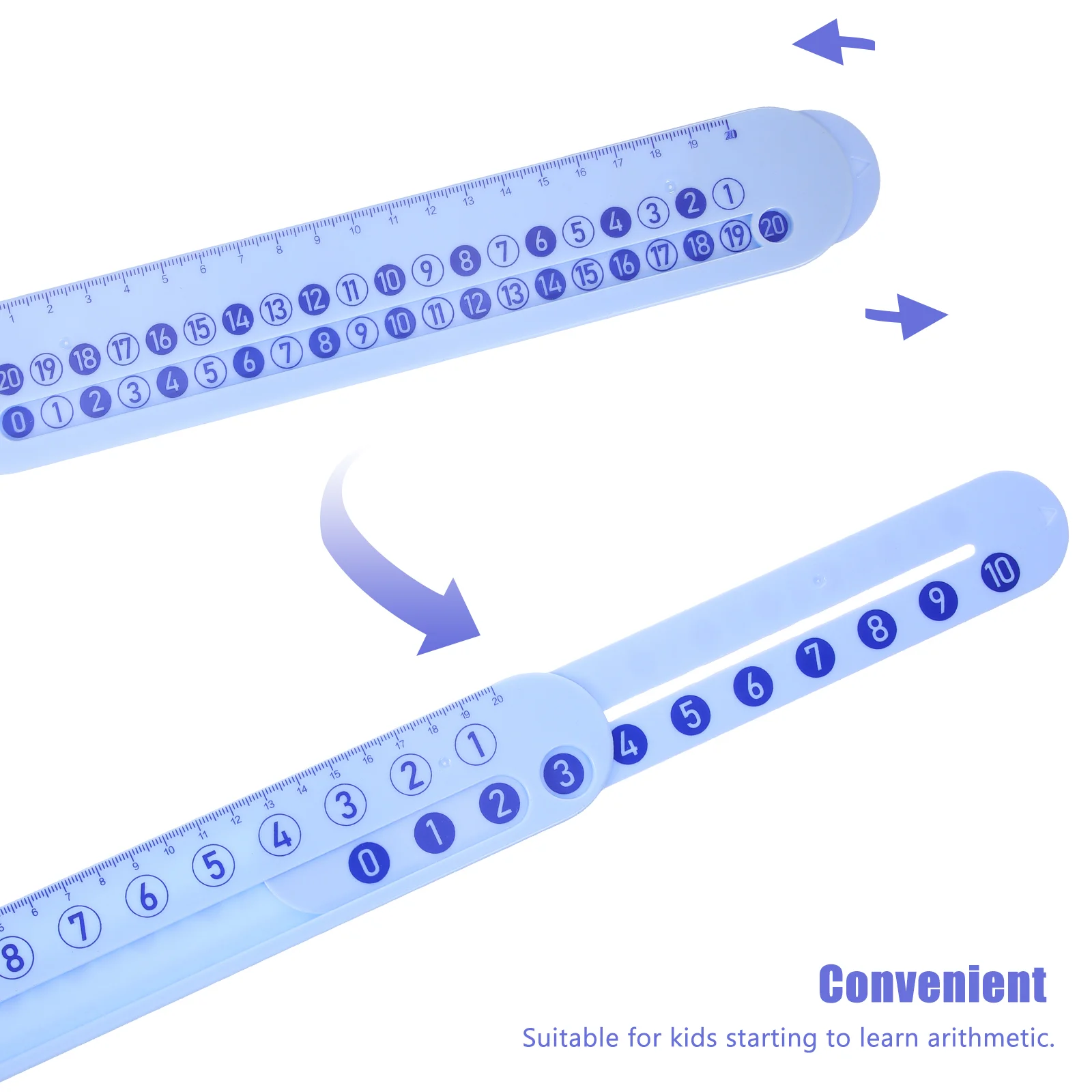 Math Scale Slide Ruler for Training Number Addition Matching Digital Plastic Child Subtraction Learning