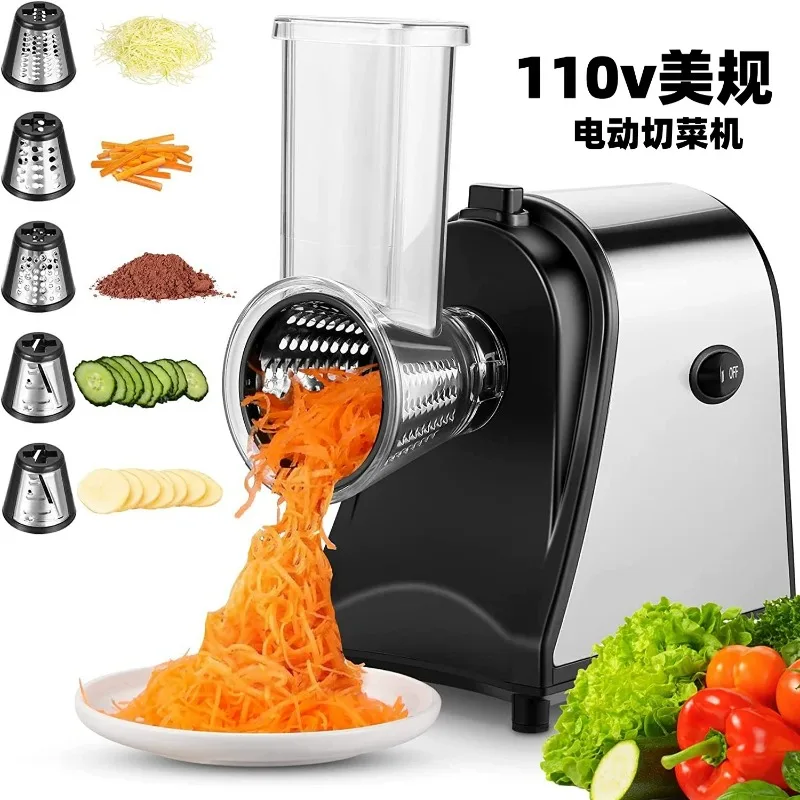 Multifunctional Vegetable Cutter, Potato Shredder Slicer, Kitchen Grater with Guard & Basket