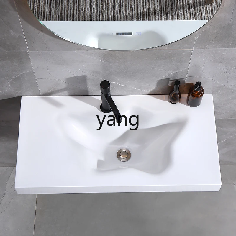 XYY1 marble hand wash basin bathroom washbasin cabinet solid wood smart mirror cabinet