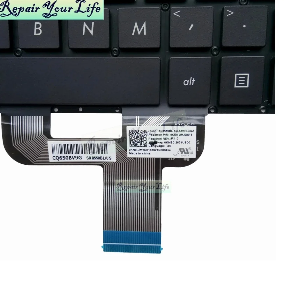 US English Arabic Backlit Keyboards For ASUS ZenBook UX310U UX410U UX310 UX410 UA UQ RX310 U4100 Notebook Keyboard Backlight