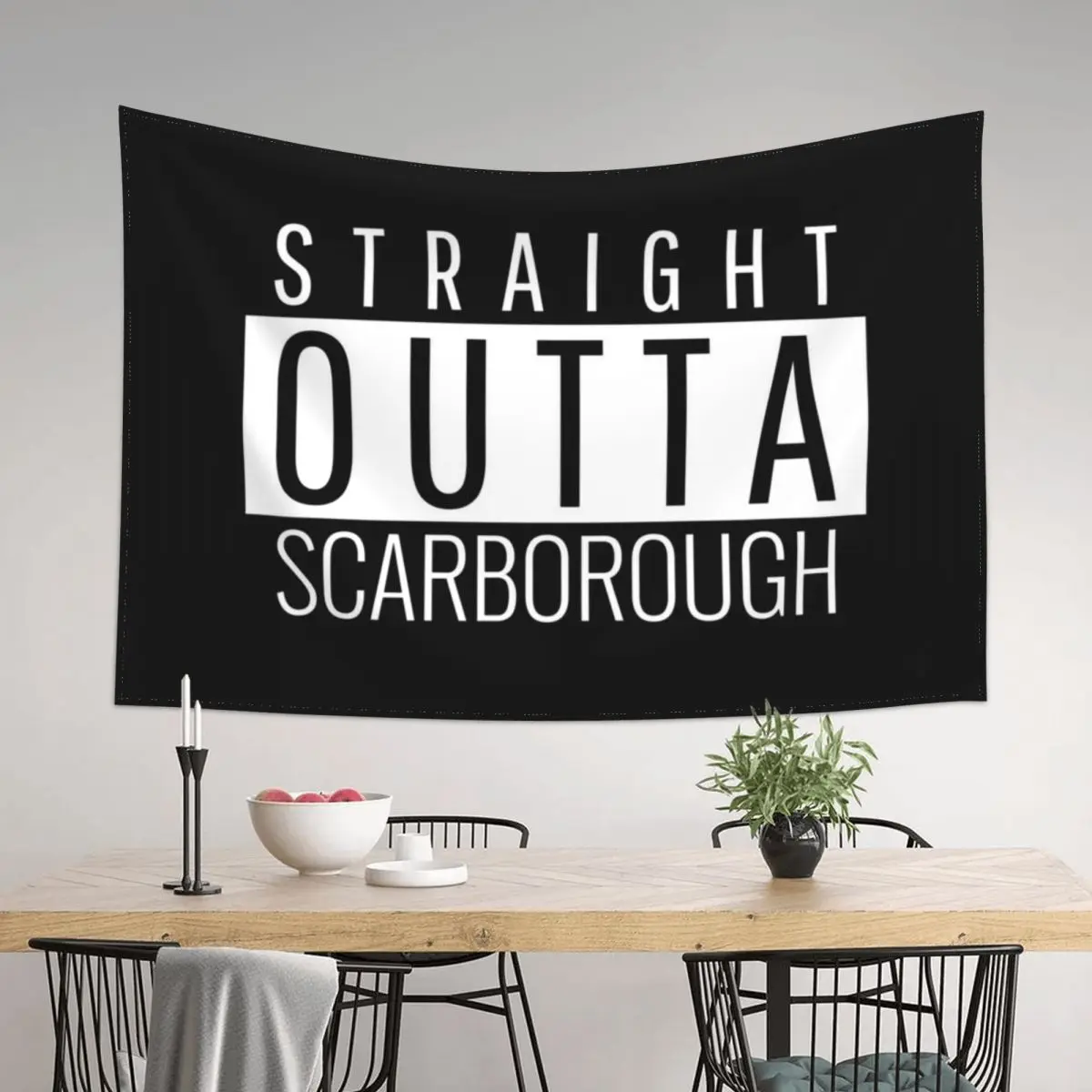 

Straight Outta Scarborough North Yorkshire Tapestry Wallpaper Bedroom Mushroom Room Ornaments For Bedroom Tapestry