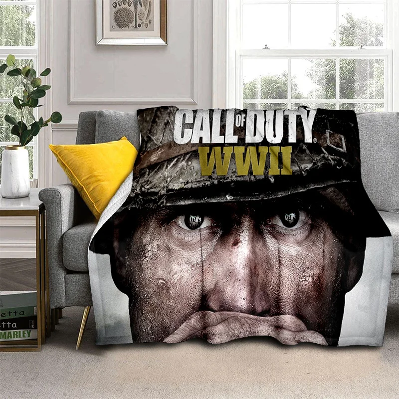 

COD Game, 3D Call of Duty ,Gamer HD Blanket,Soft Throw Blanket for Home Bedroom Bed Sofa Picnic Travel Office Cover Blanket Kids