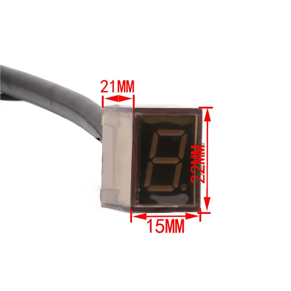 Universal Motorcycle Digital LED Display Gear Indicator Waterproof Monitor Motor Fitting Spare Part for Dirt Bike