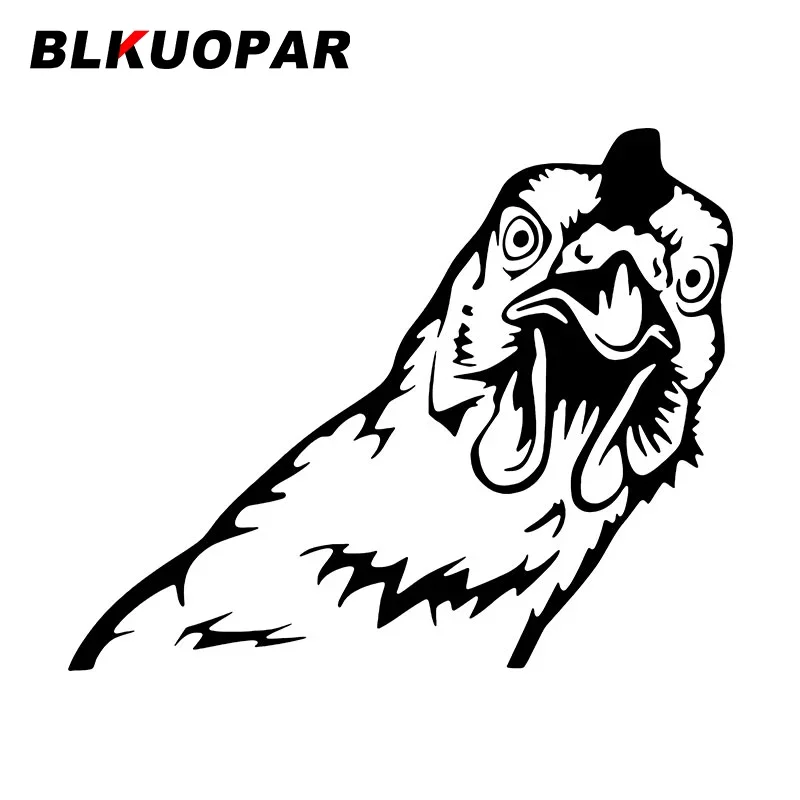 

BLKUOPAR Chicken Head Car Stickers Creative Animal Peeking Decal Waterproof Die Cut Surfboard Windows Car Decoration