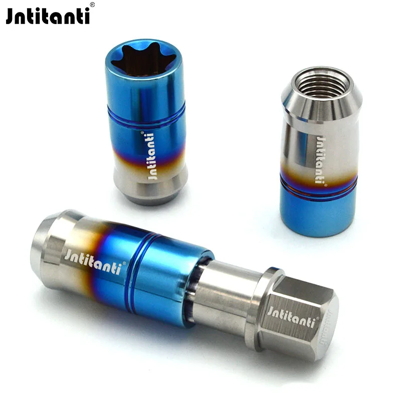 

Jntitanti Torx Socket Cone Seat Gr.5 Titanium Lug Nut M12x1.5 for Toyota Honda Acura Mazda Mitsubishi Ford Chevrolet Kia Hyundai
