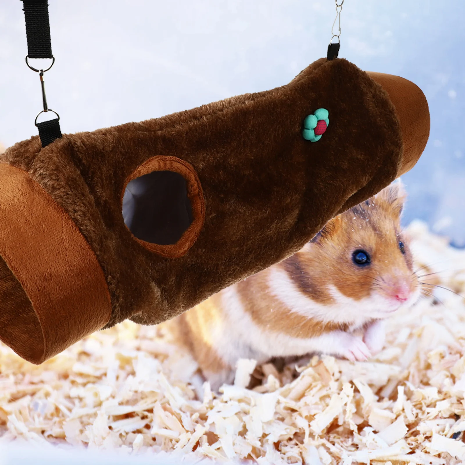 

Comfortable Small Pets Hanging Hammock Nest Warm Rest Sleep Hamster Ferret Rat Cage Supply Hamster Tunnel Hammock Nest