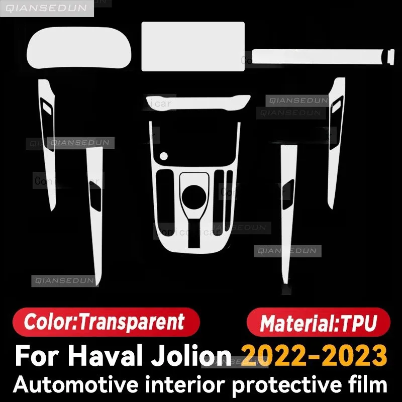 TPU Car Interior Gear Dashboard Protective Film Transparent For great wall Haval Jolion 2022 2023 Anti-scratch Accessories