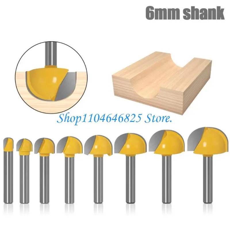 Woodworking Routers Bit With 6Mm Shank Contains 9 Essential Profile For Professional Quality Finishes Profiling