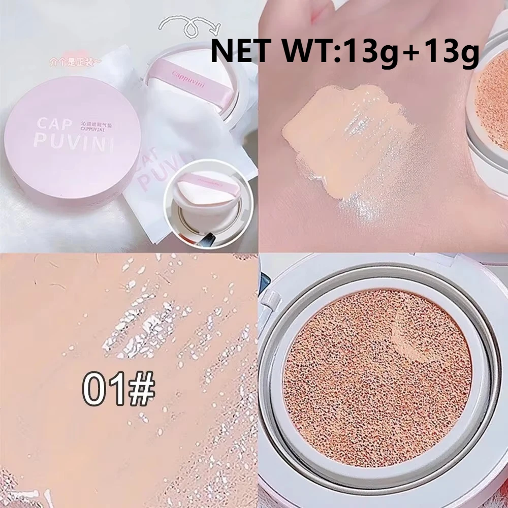 Naturalnie korektor poduszka powietrzna rozjaśniająca poduszka nawilżająca krem ​​BB kontrola oleju wodoodporny podkład w płynie makijaż twarzy