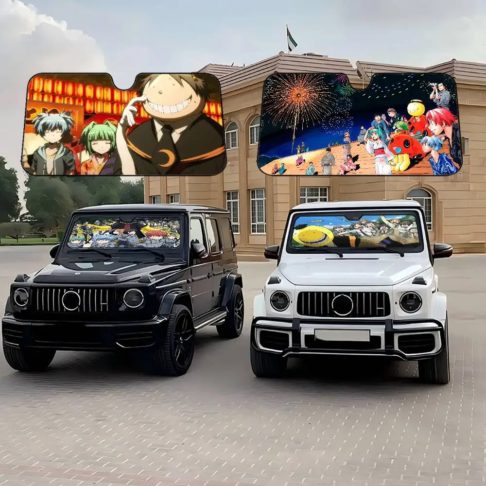 

Assassination Classroom Car Solar Protection Heated Windshield Sunshade Car Window Windscreen Cover Sun Shade Auto Sun Visor