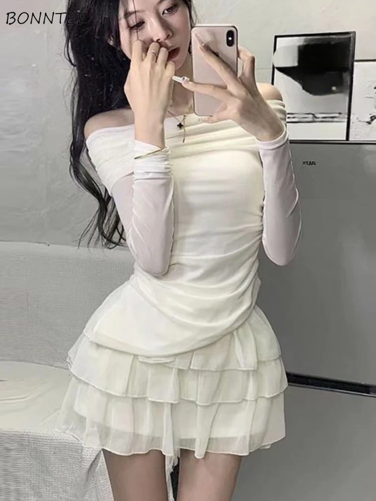 

Комплекты юбок с узкими футболками, женские сексуальные пикантные топы с разрезом на шее, корейская мода, эстетичная одежда, элегантная повседневная женская одежда