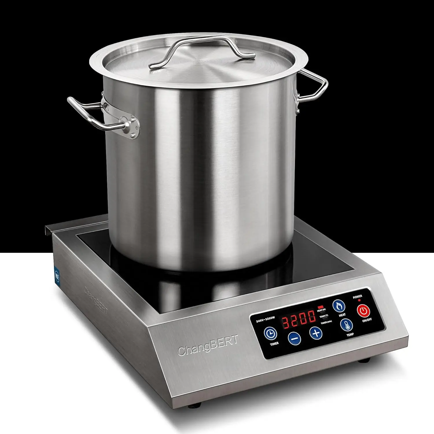 208-240V 3200W NSF Certified Commercial Range  Burner Pro Chef Professional Hot Plate High