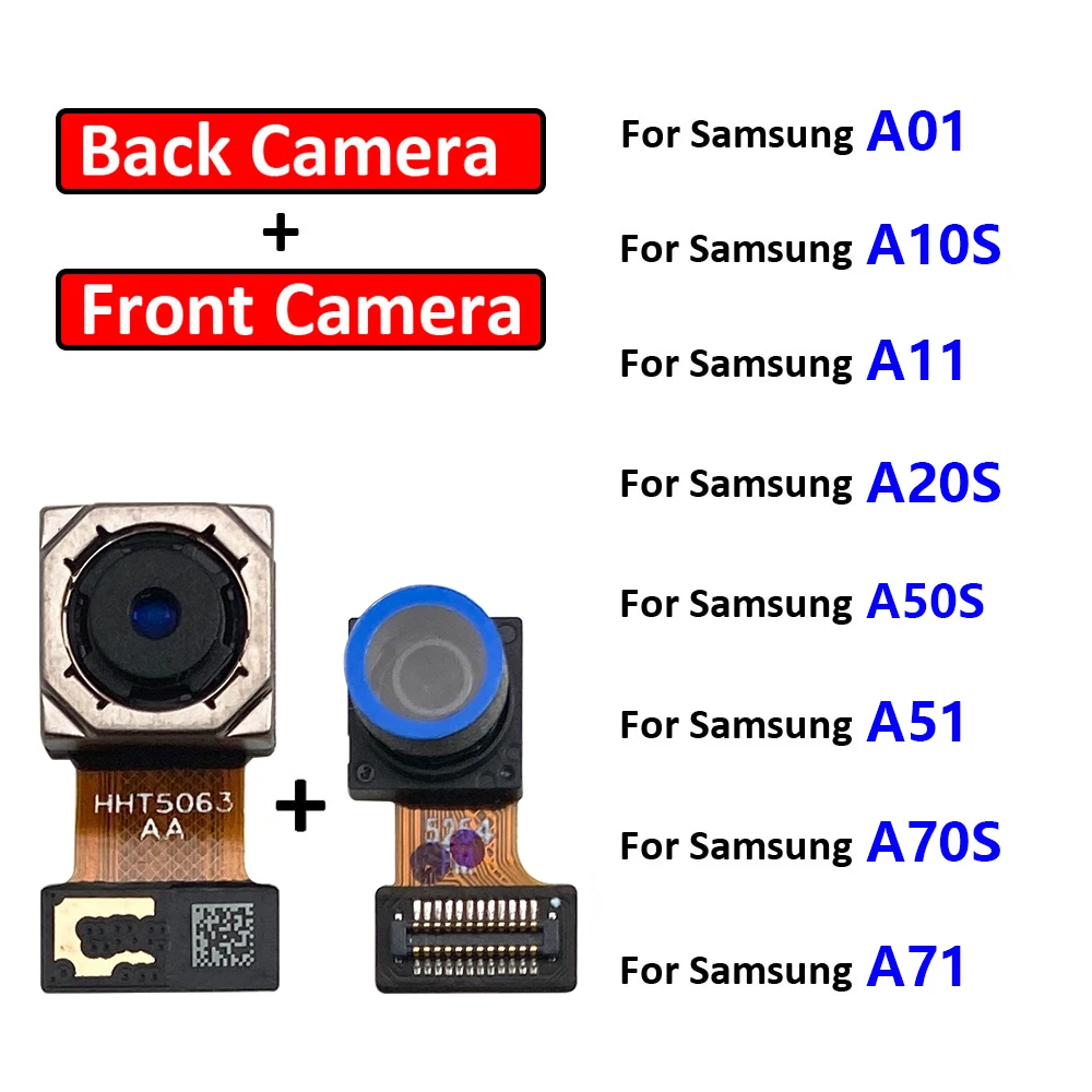 Front Camera Big Back Rear Main Camera Flex Cable For Samsung A01 A10S A11 A20S A50S A51 A70S A71 A20S