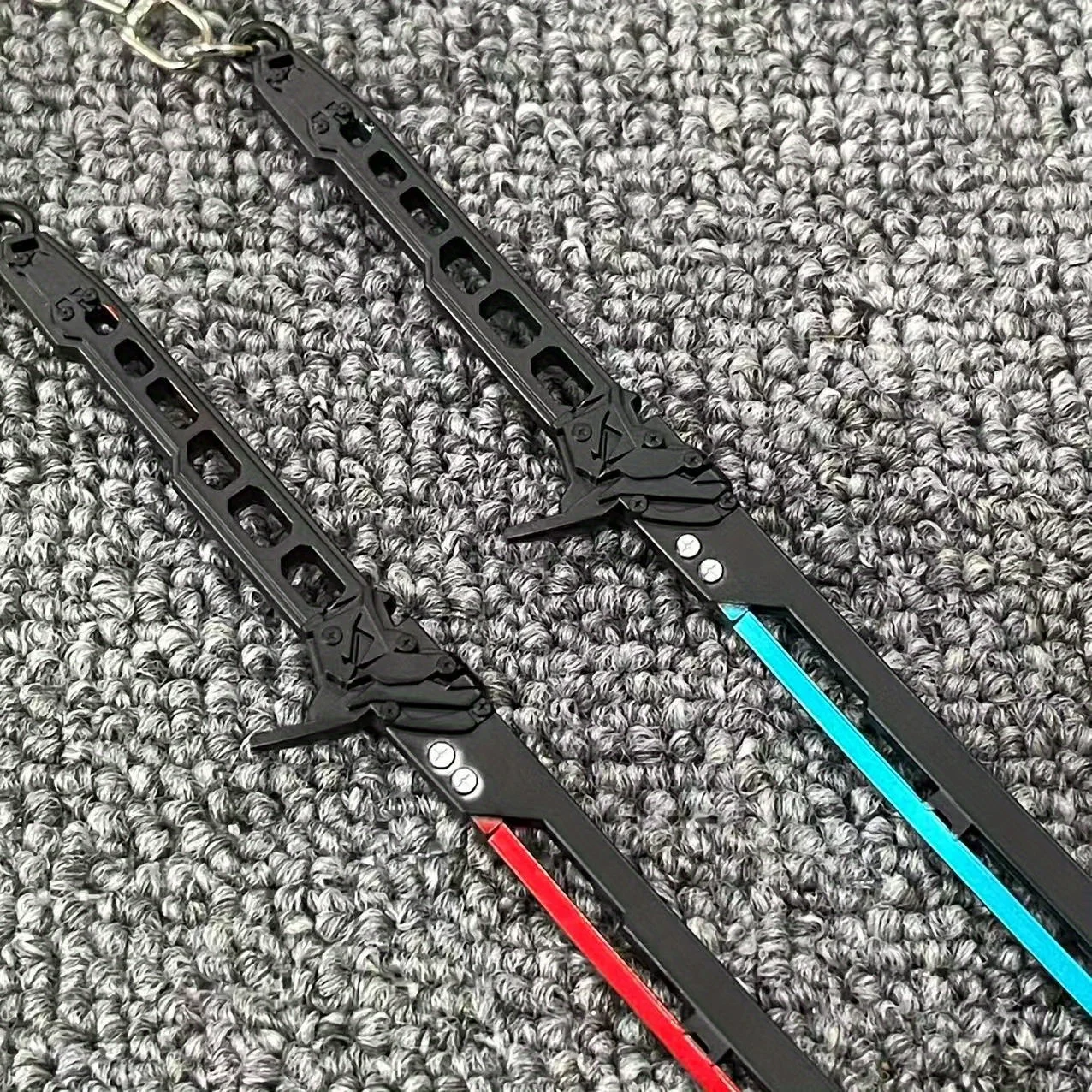 8.6inch Cyberpunk Metal Blade Steel Anime Knife Katana Ninja Damascus Sword Real Size Japanese Katana Original Samurai Sabre Toy
