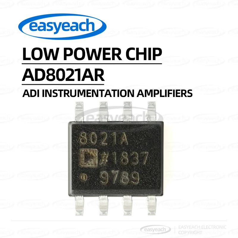 

AD8021 AD8021AR AD8021ARZ Малошумящий высокоскоростной усилитель в корпусе SOIC-8 SMD Интегрированная микросхема